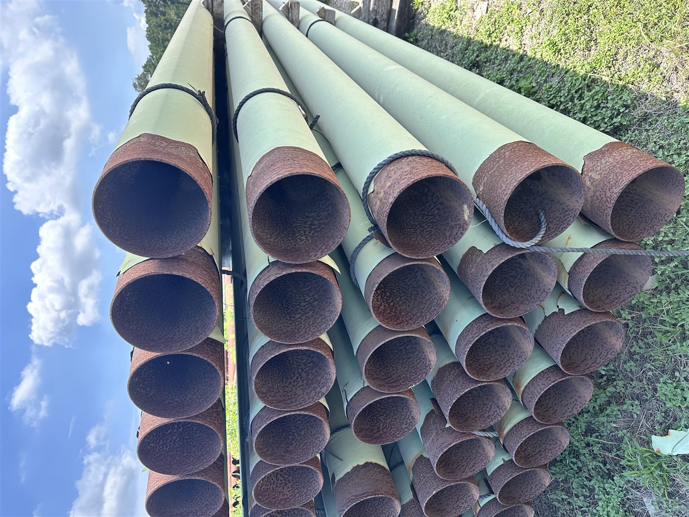 Coated line pipe