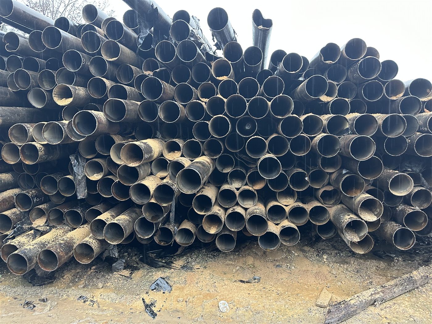 Used and structural steel pipe